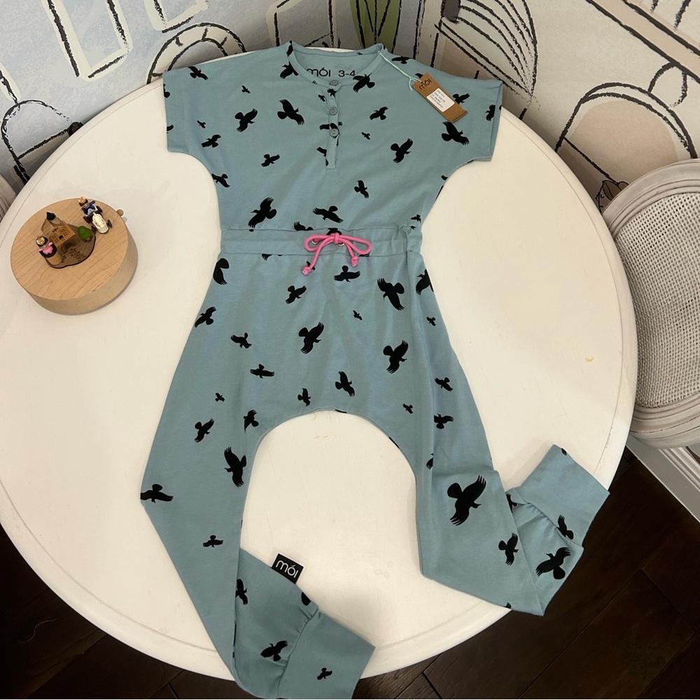 Moi jumpsuit in sea blue